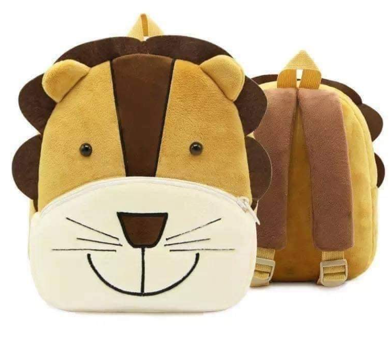 Kids Lion Character Plush Backpack